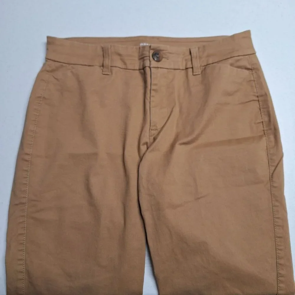 Old Navy Khaki Stretch Skinny Pants Womens Size 4 Work Professional Uniform - Picture 2 of 8